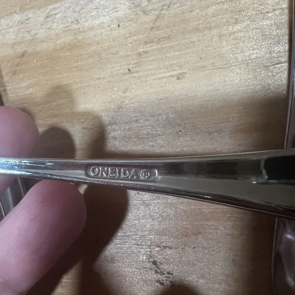 Vintage Oneida Stainless Steel Flatware Mixed 10 Piece Lot Forks Spoons MCM